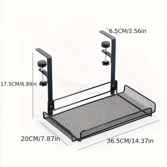 Cable Management Under-table Storage Rack | Cable Management Box | Cable Management Rack | Wire Socket Router | Punch-free Desktop Storage Rack